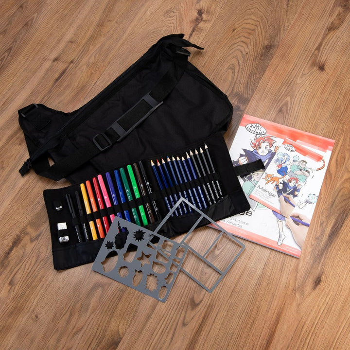 Royal &amp; Langnickel Manga Satchel Umhängetasche mit Manga-Atelierset, Manga