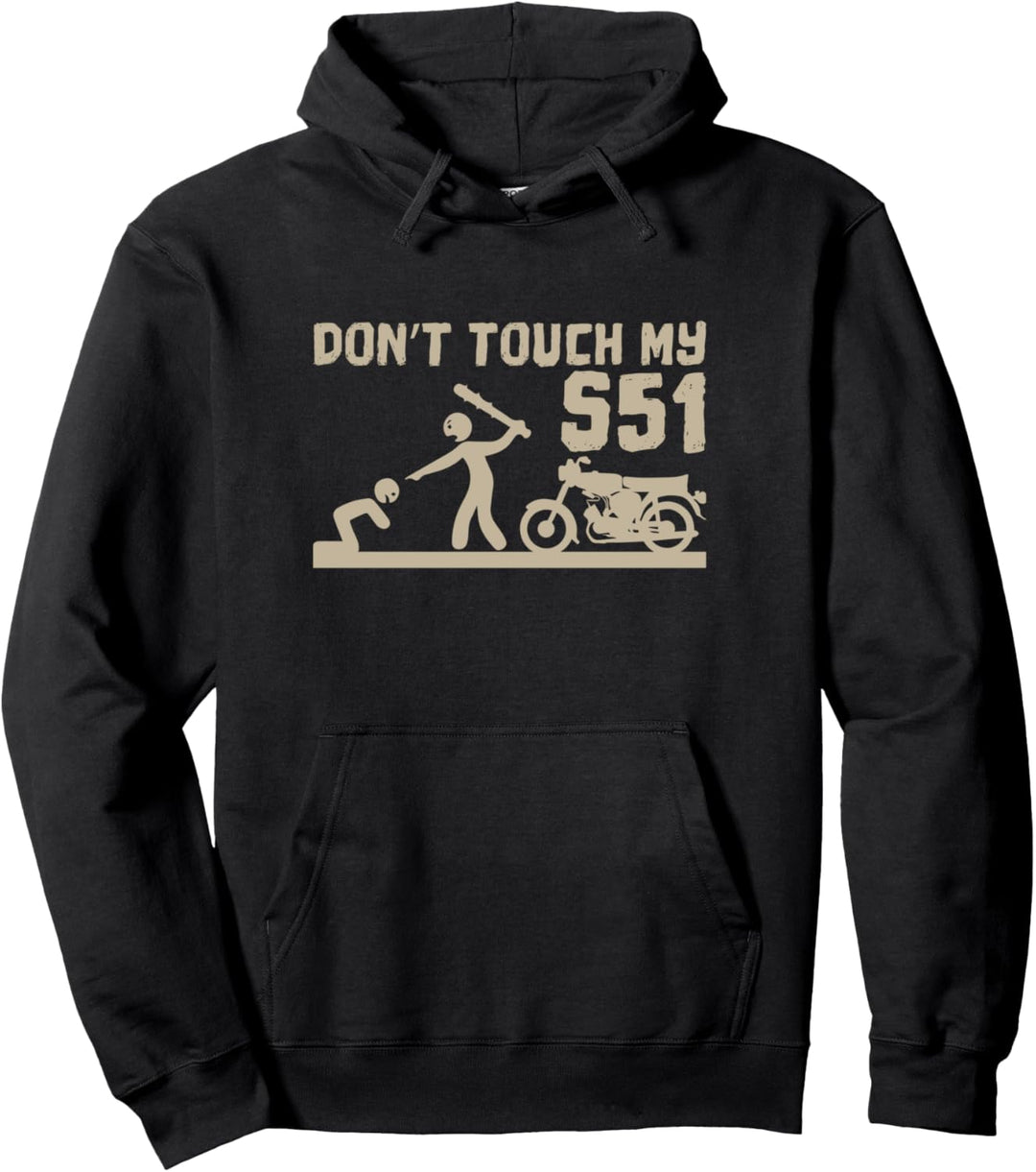 Dont Touch My Simson S51 Moped Pullover Hoodie