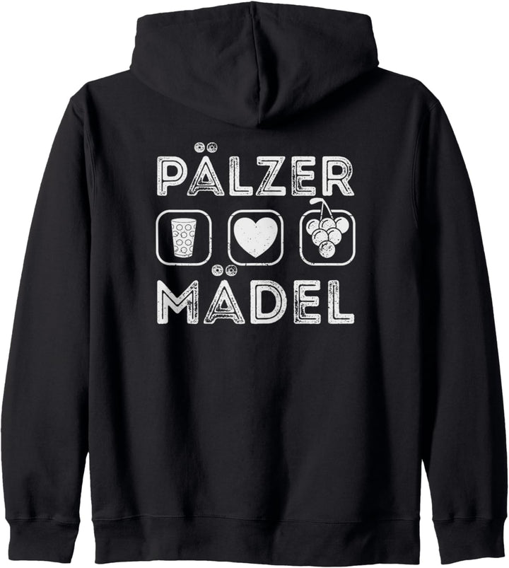 Original Pälzer Mädel für Pfälzer Mädle Kapuzenjacke