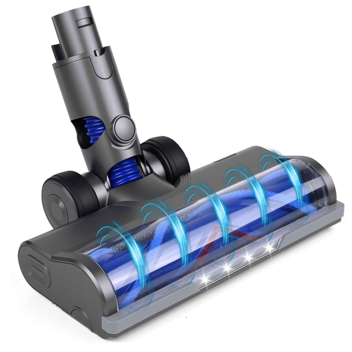 Elektrische Bürste kompatibel für Dyson V6 DC59 DC61 DC62 DC74, Hartboden-Aufsatz mit LED-Licht, Tur