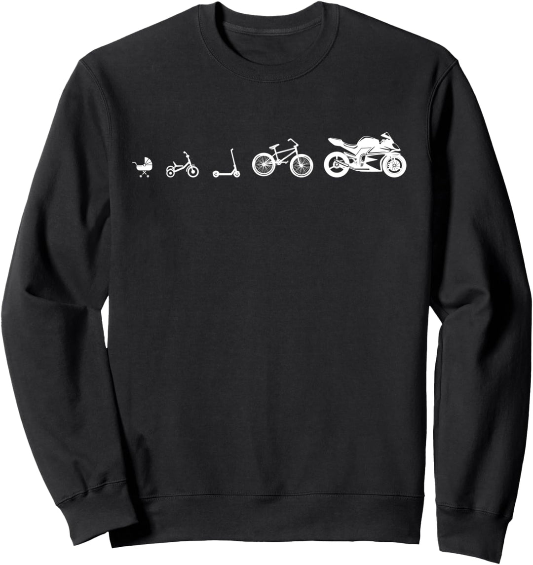 Evolution Zweirad Roller Motorrad Biker Sweatshirt