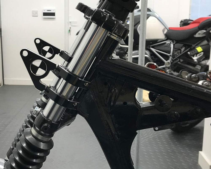 Motorrad Scheinwerfer-Halter Passend Für BMW Cafe Racer Projekt - Schwarz, 38-39mm, 38-39mm
