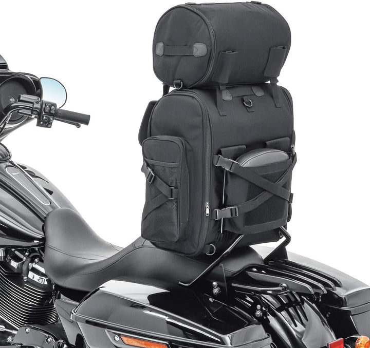 Sissybar Tasche mit Gepäckrolle Kompatibel mit Chopper Craftride SXL Hecktasche