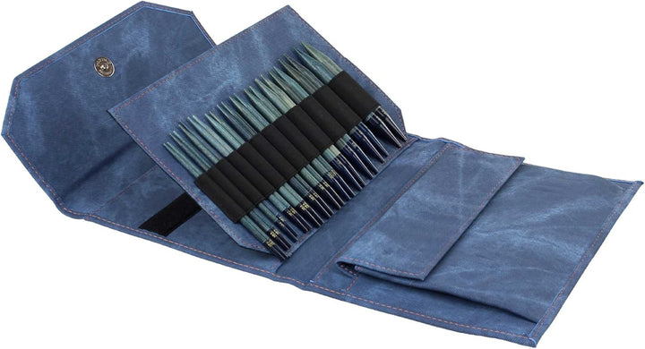 Lykke Geschenk Set - 5" Rundstricknadel zum Wechseln in 12 Grössen von 3,5mm bis 12mm (Indigo), Indi