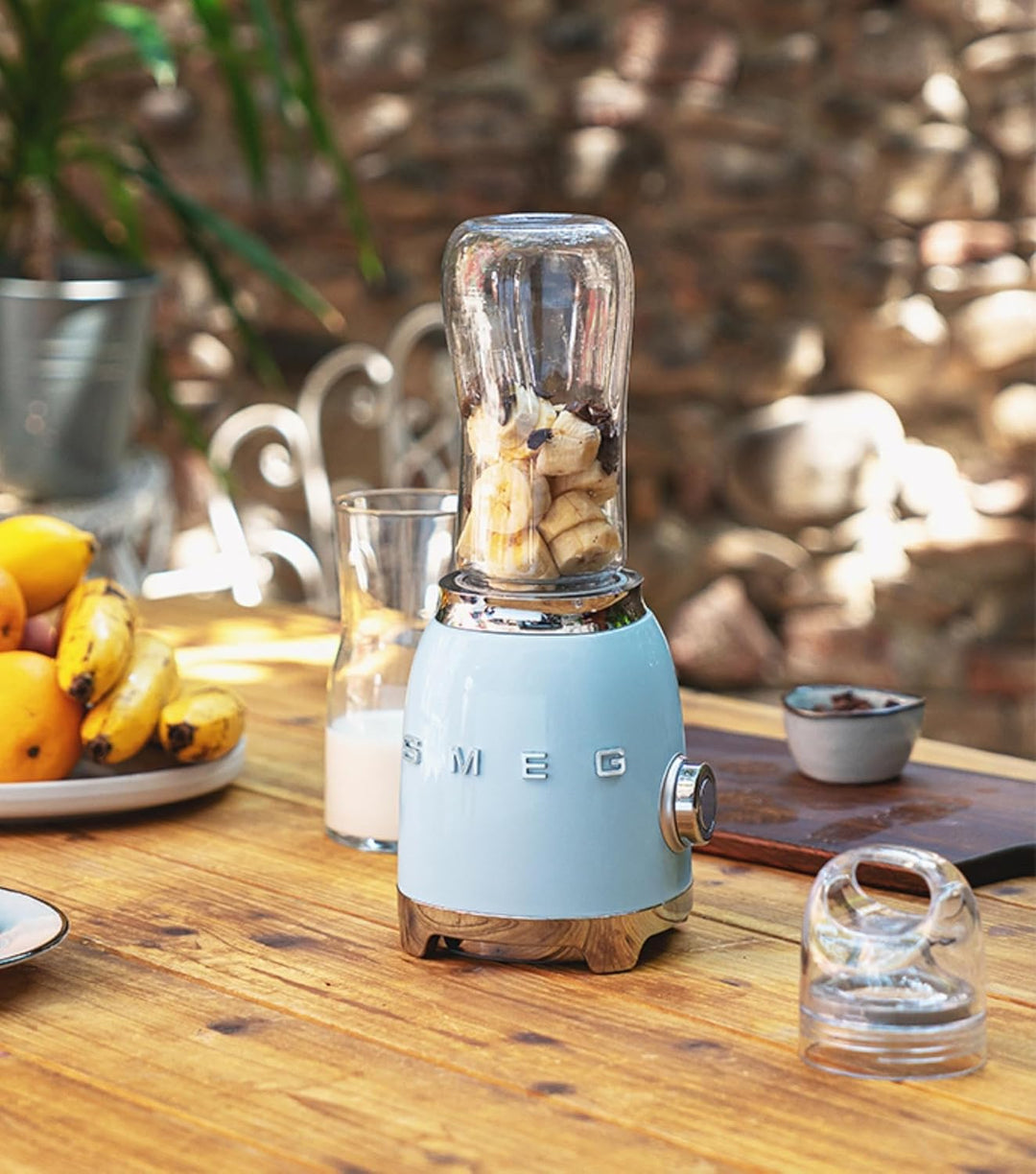 SMEG - Mini Liquidificadora Anni50, Creme PBF01CREU, Creme