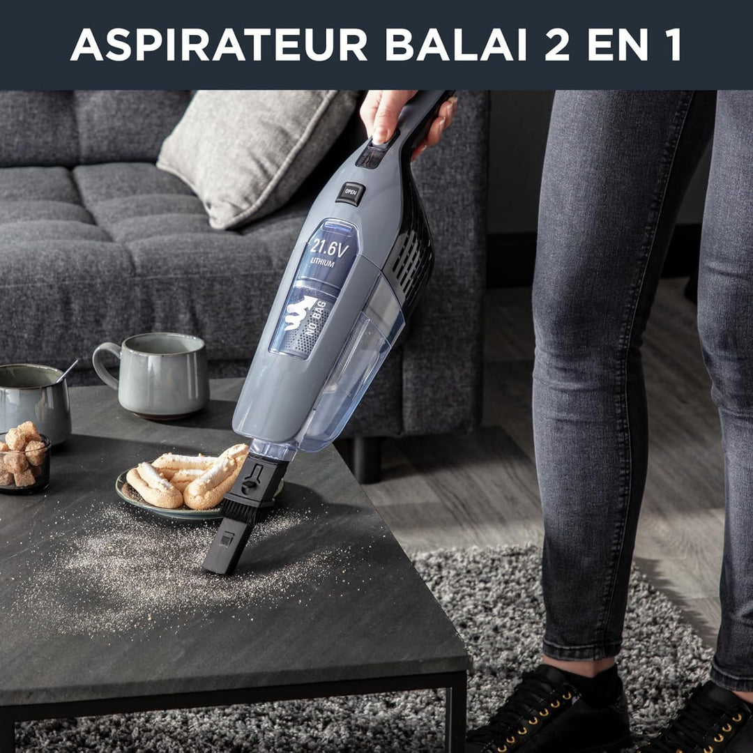 Rowenta RH6756 Dual Force 2-in-1-kabelloser Akku-Stabstaubsauger | mit integriertem Handstaubsauger