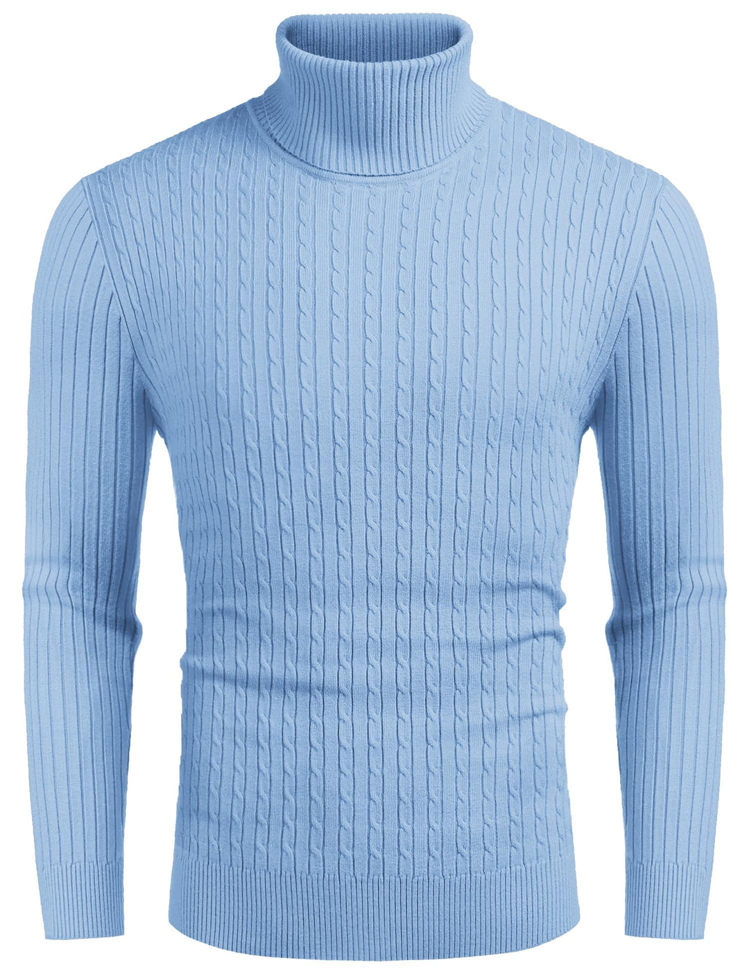 COOFANDY Herren Rollkragenpullover Feinstrick Pullover Langarm Winter Pullover Slim fit Warm Rollkra