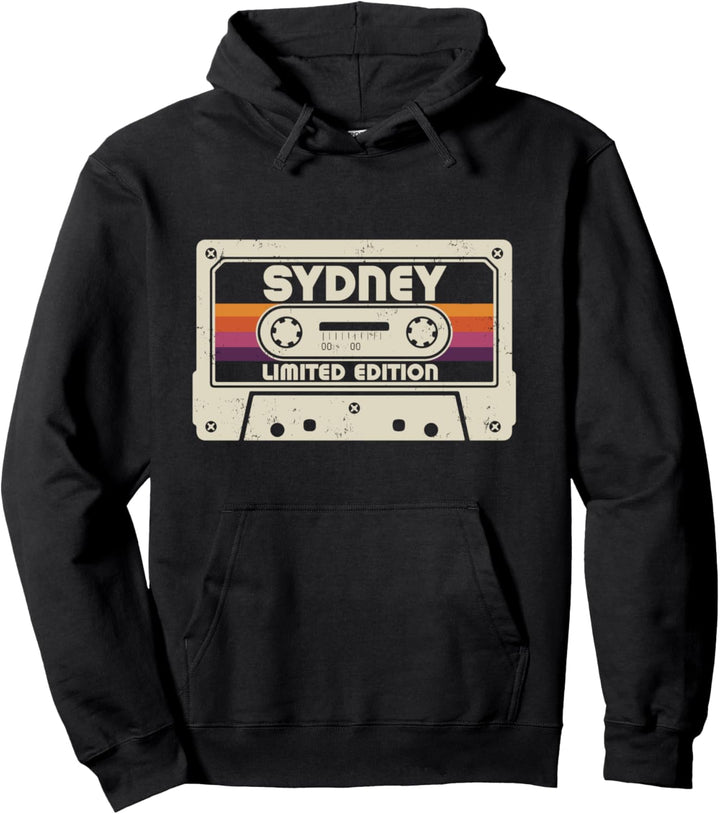 Sydney First Name Limited Edition Vintage Kassettenband Pullover Hoodie