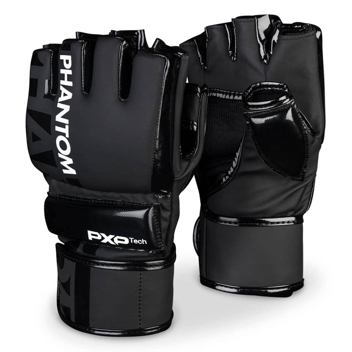Phantom MMA Handschuhe APEX | Profi Gloves für Fight, Sparring, Boxen, Freefight Apex Hybrid - Schwa