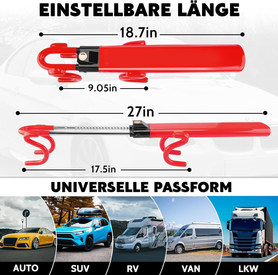 Tevlaphee Lenkradkralle, Lenkradschloss für Auto, Diebstahlsicherung auto, Strapazierfähig, Universe