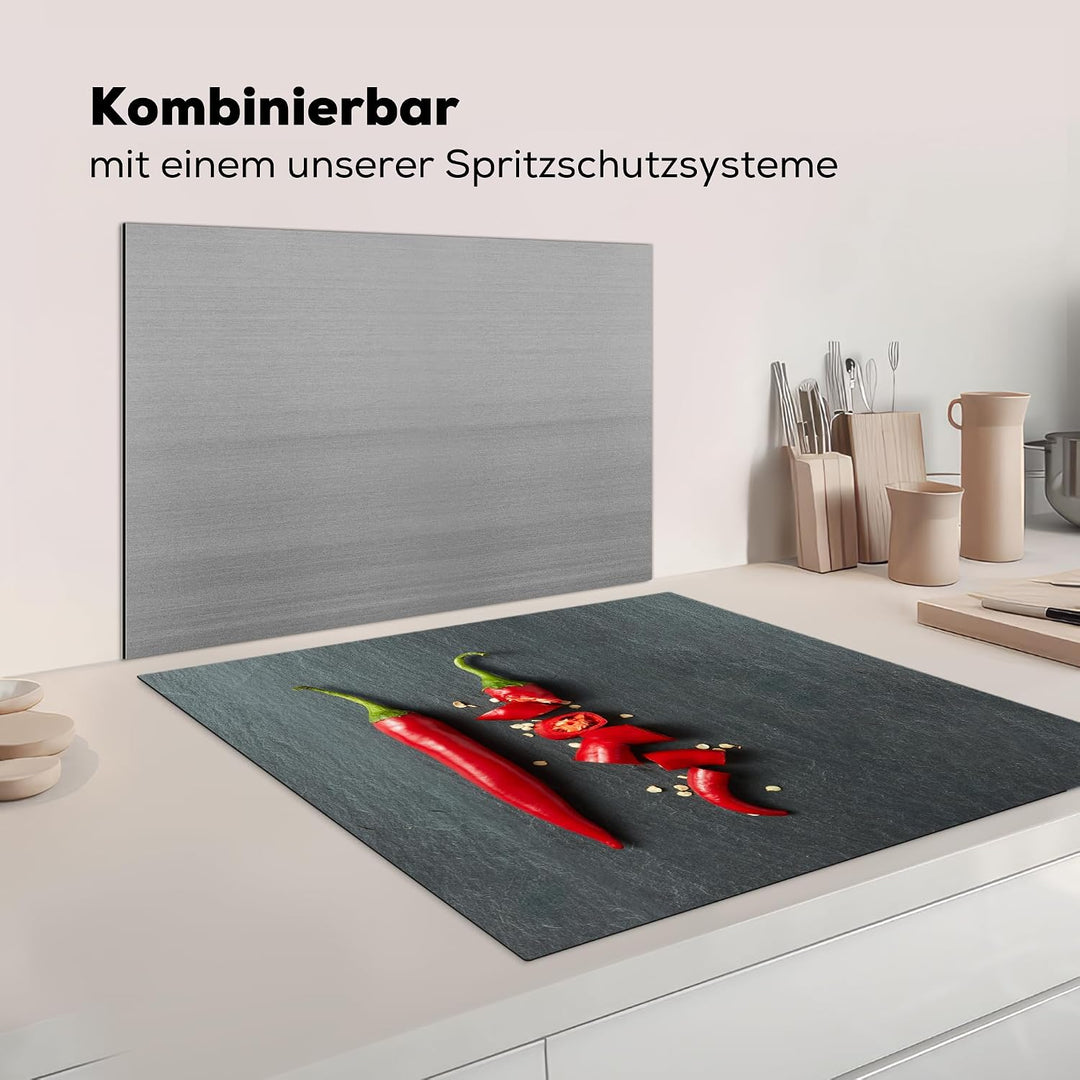 KitchenYeah© Herdabdeckplatte Einteilig Induktionsmatte Küche Abdeckung Ceranfeld Herd Abdeckplatte