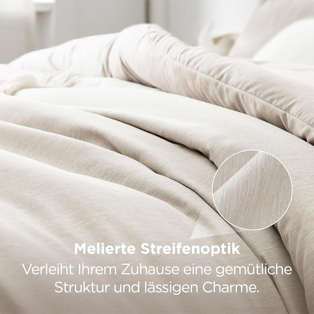 BEDSURE Bettdecke Ohne Bezug 135x200 - Bettdecke 135x200 mit Kissenbezug 80x80 cm - Kationische 2-te