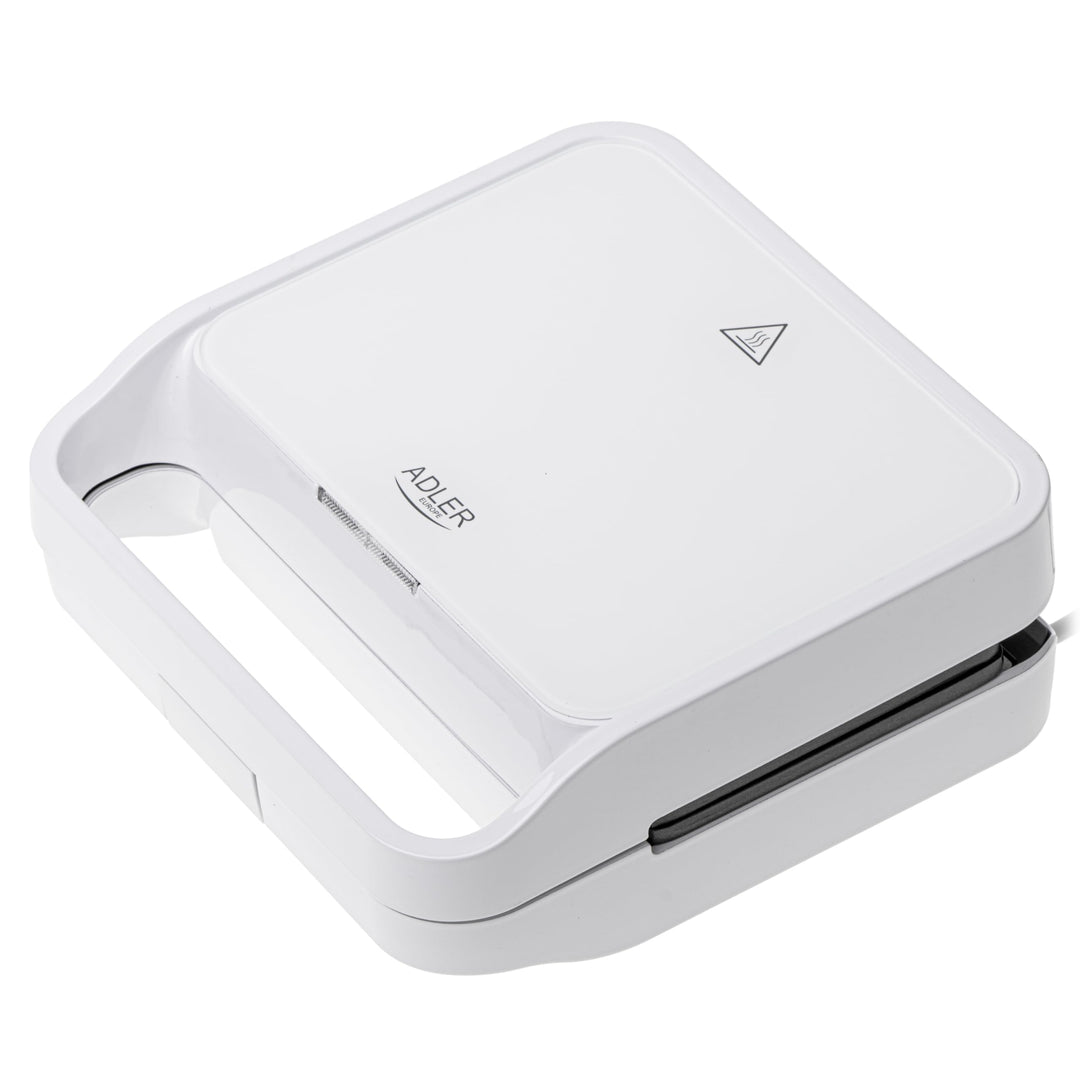 ADLER 2-in-1-Sandwichmaker, schnelles Aufheizen, einfache Aufbewahrung