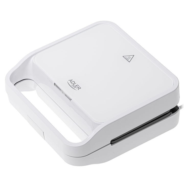 ADLER 2-in-1-Sandwichmaker, schnelles Aufheizen, einfache Aufbewahrung