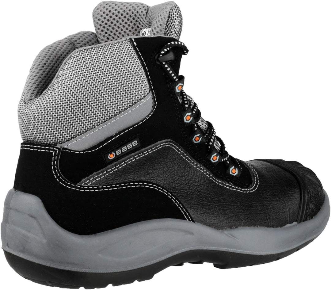 Base B119 Mens Kampfstiefel 44 EU Schwarz Grau, 44 EU Schwarz Grau