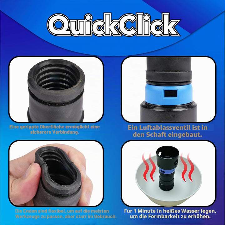 Cen-Tec Systems 95237 Quick Click Erweitertes Multi-Brand Elektrowerkzeugadapter-Set für Staubsammlu