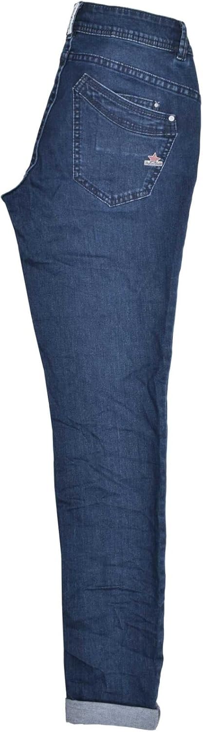 Buena Vista Damen Jeans Malibu Stretch Denim midsatone blau - XS