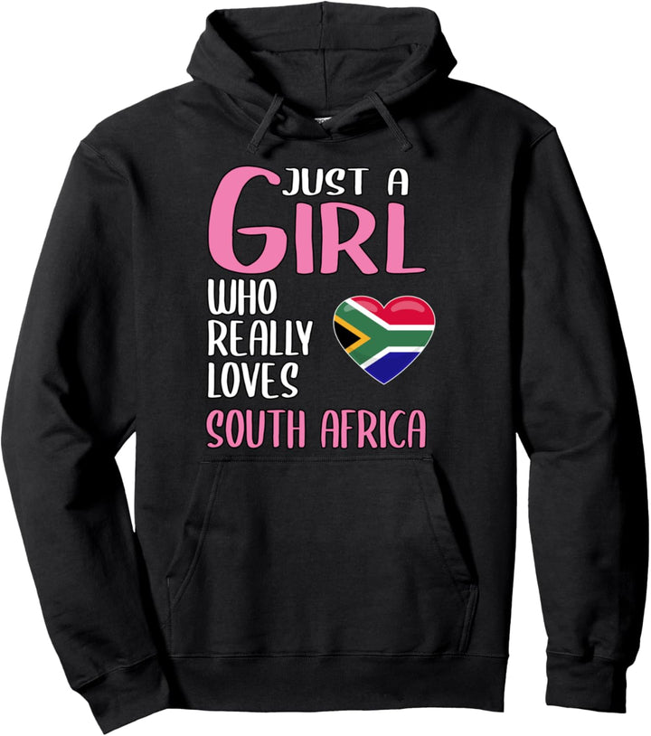 Damen Just A Girl Reisen Südafrika Geschenk Südafrika Pullover Hoodie