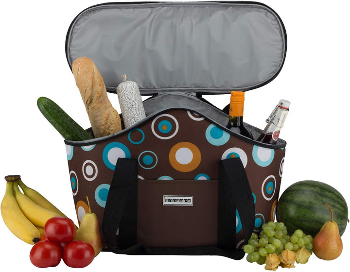 anndora Kühltasche 20 Liter - Farbwahl braun hellblau, braun hellblau