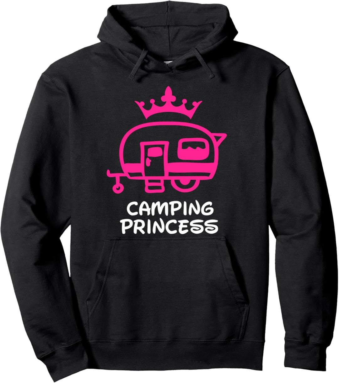 Camping Prinzessin geht Glamping Pullover Hoodie
