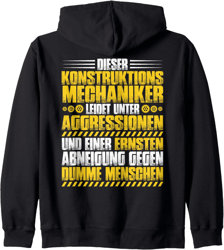 Aggressionen Konstruktionsmechaniker Kapuzenjacke