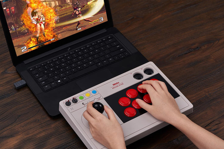 8Bitdo Bluetooth Arcade Stick For Nintendo Switch &amp; Windows - Nintendo Switch [ Single, Single