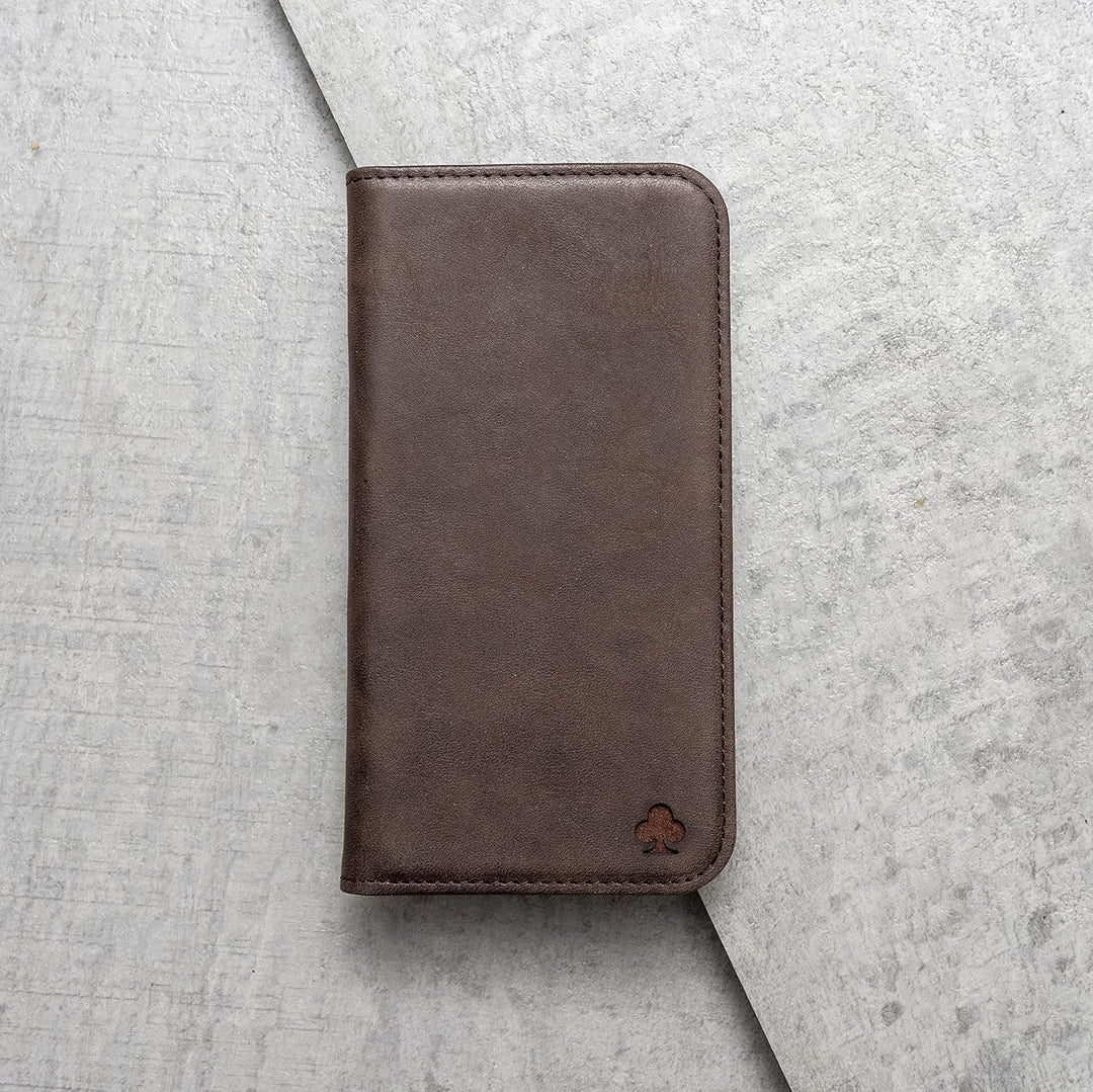 Porter Riley - Lederhülle für Google Pixel 7 Pro. Premium Echtleder Standhülle/Cover/Brieftasche (Sc