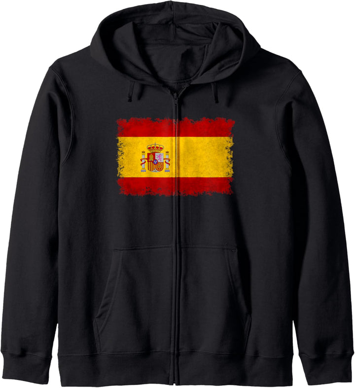 Spanische Flagge von Spanien Grunge-Stil Kapuzenjacke