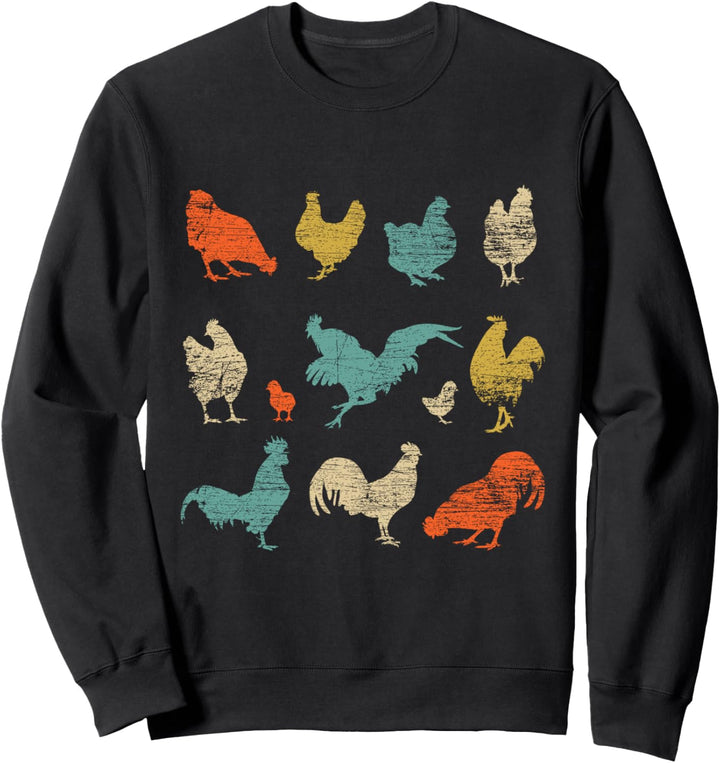 Retro Huhn Sweatshirt