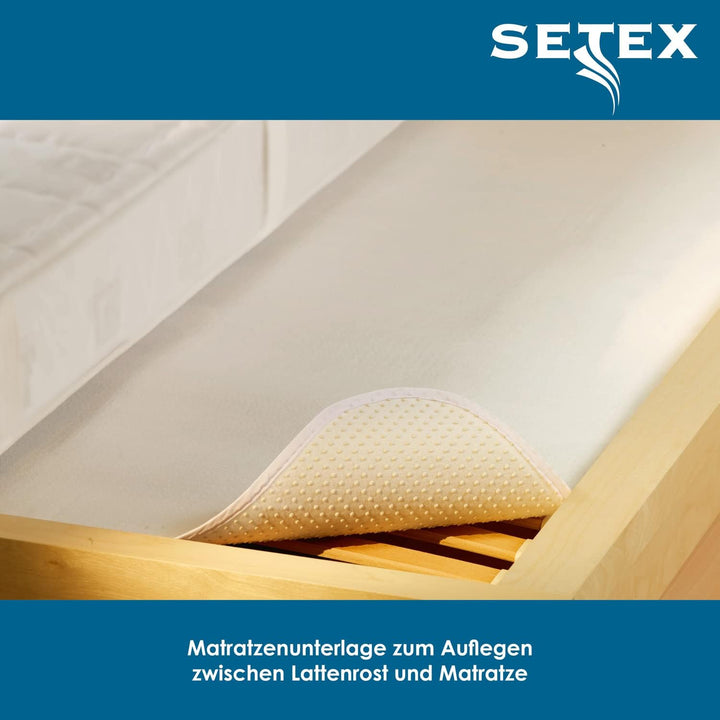 Setex - Matratzenunterlage Classic mit Noppen 140x200cm - Rutschfester Matratzenschoner zum Auflegen