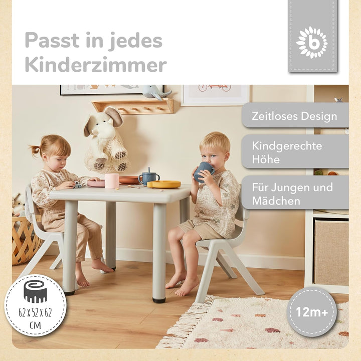 Kindertisch Eisgrau, Eisgrau