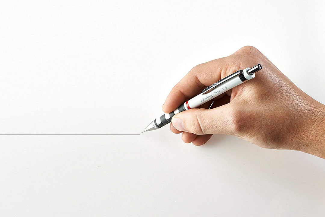 rOtring Tikky-Druckbleistift, farblich gekennzeichnet, 1 mm, schwarzer Schaft, 12er-Box 12er-Box HB