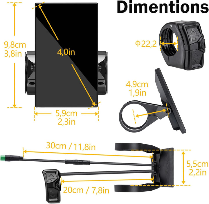 Bafang eBike Display UART CAN Protokoll DPC18 / DPC010 für BBS01B BBS02B BBS-HD Mid Motor M620, M600