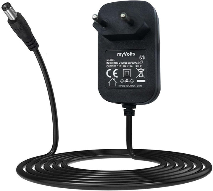 MyVolts 5V EU-Netzteil kompatibel mit Universal Audio Volt476 Audio Interface - mit Verlängerungskab