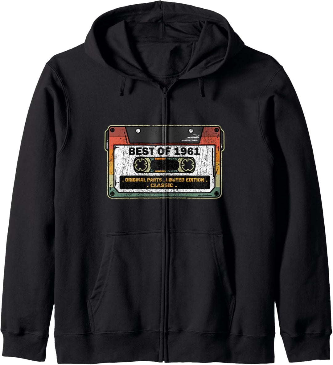 Vintage Best Of 1961 Kassette 60 Jahre 60. Geburtstag Kapuzenjacke