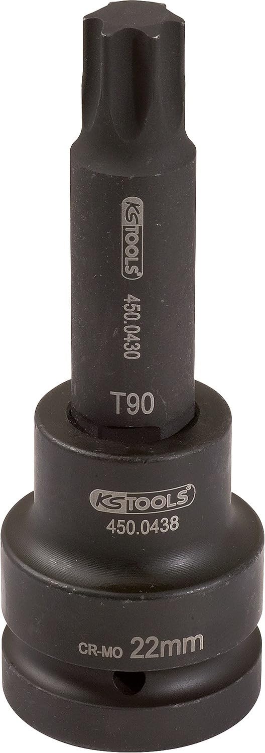 KS Tools 450.0471 1" Kraft-Bit-Stecknuss TX, lang, T60, T60