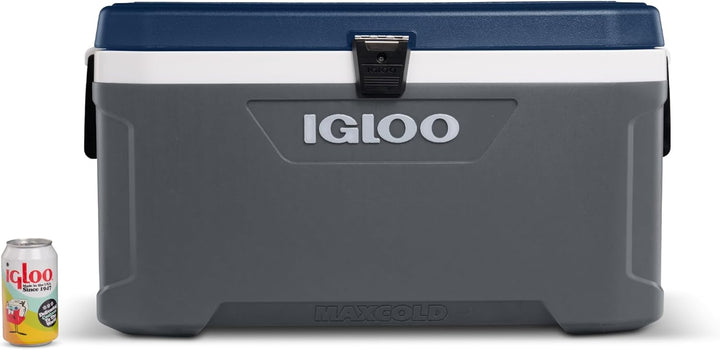 IGLOO Cooler Maxcold 70 Kühlbox, 66 Liter, Eisblau/Marineblau