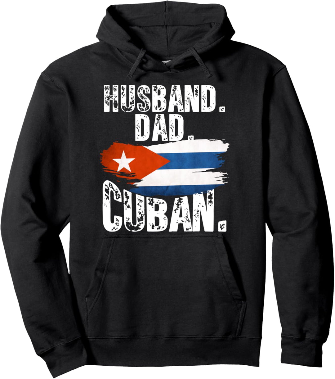Cuba Flag Pride DNA Cuban Husband Dad Love Proud Fathers Day Pullover Hoodie