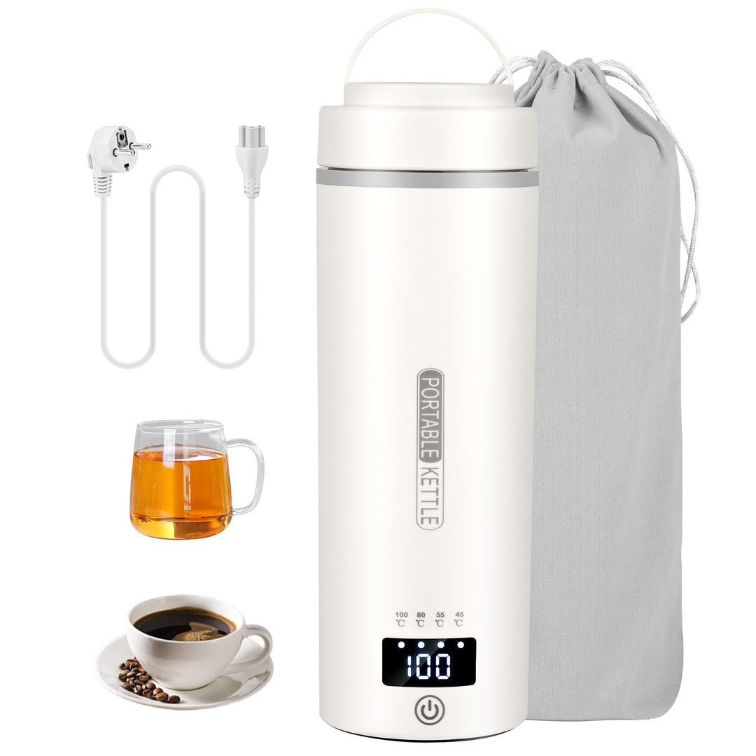 Elektrischer Reisewasserkocher Klein, Diealles Shine 550ML Reise Wasserkocher, Schnelles Kochwasser