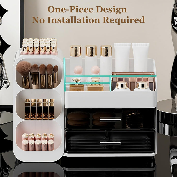 Make Up Organizer, Multifunktion Schminktisch Organizer, 3-in-1 Kosmetik Organizer, Schmink und Skin
