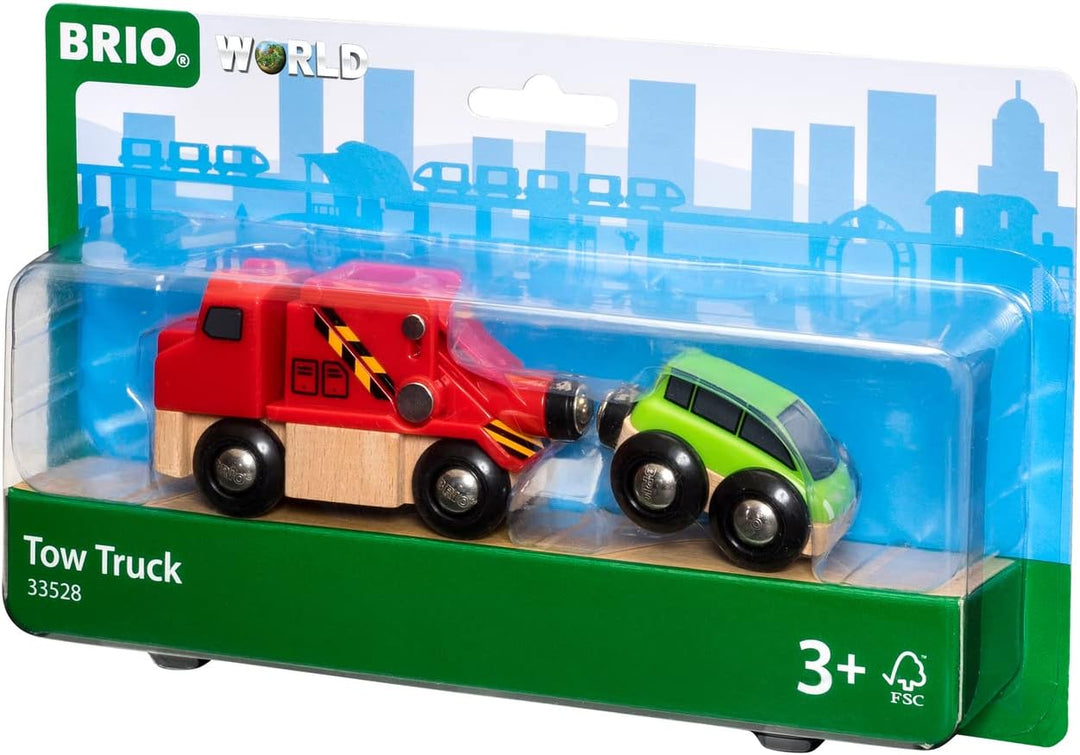 BRIO World 33204 Parkhaus, Strassen &amp; Schienen – Eisenbahnzubehör Holzeisenbahn – Empfohlen für Kind
