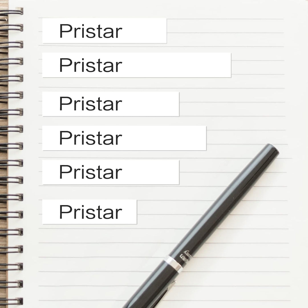 Pristar 12mm Kompatibel Schriftband für D1 45013 S0720530 1/2 Schwarz auf Weiss für LabelManager 160