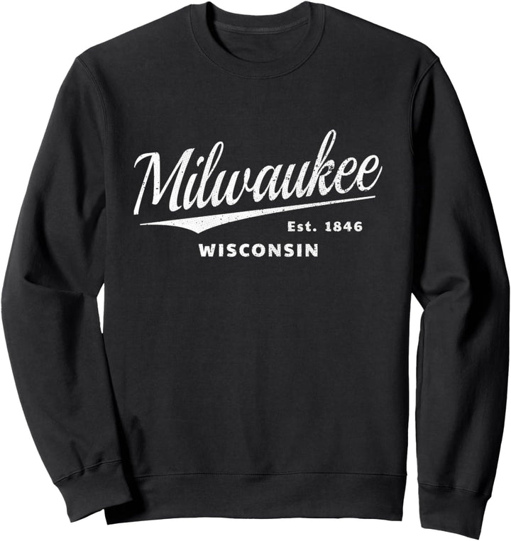 Milwaukee Wisconsin Milwaukee Sportfan Vintage Milwaukee Sweatshirt