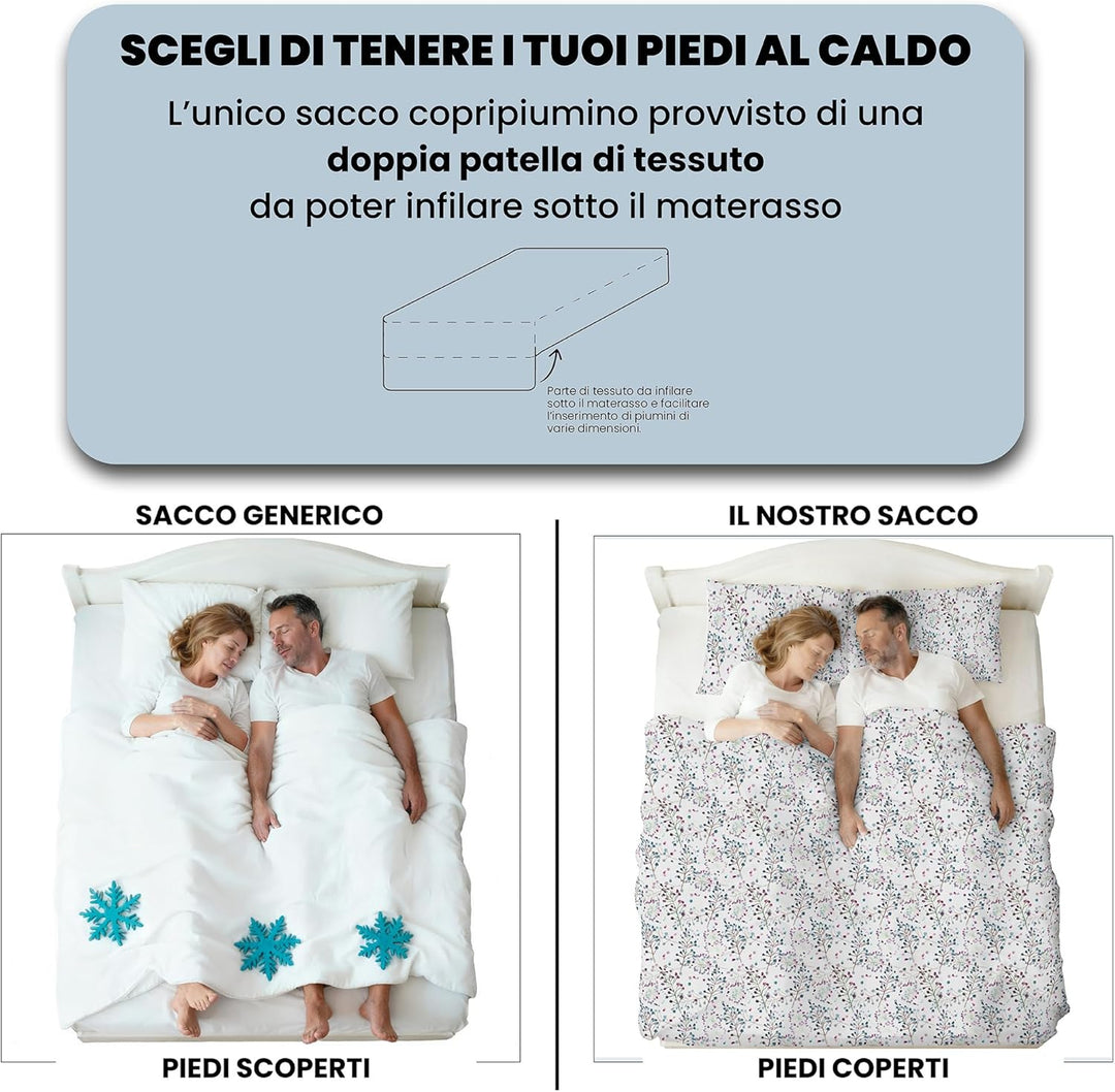 Italian Bed Linen Fantasy Bettbezug, Flor, Kleine doppelte