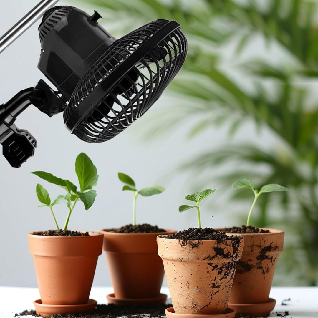 Grow Ventilator mit Clip, 20W 2 Geschwindigkeiten Grow lüfter, Oszillierender wachsen Clip-on-Lüfter