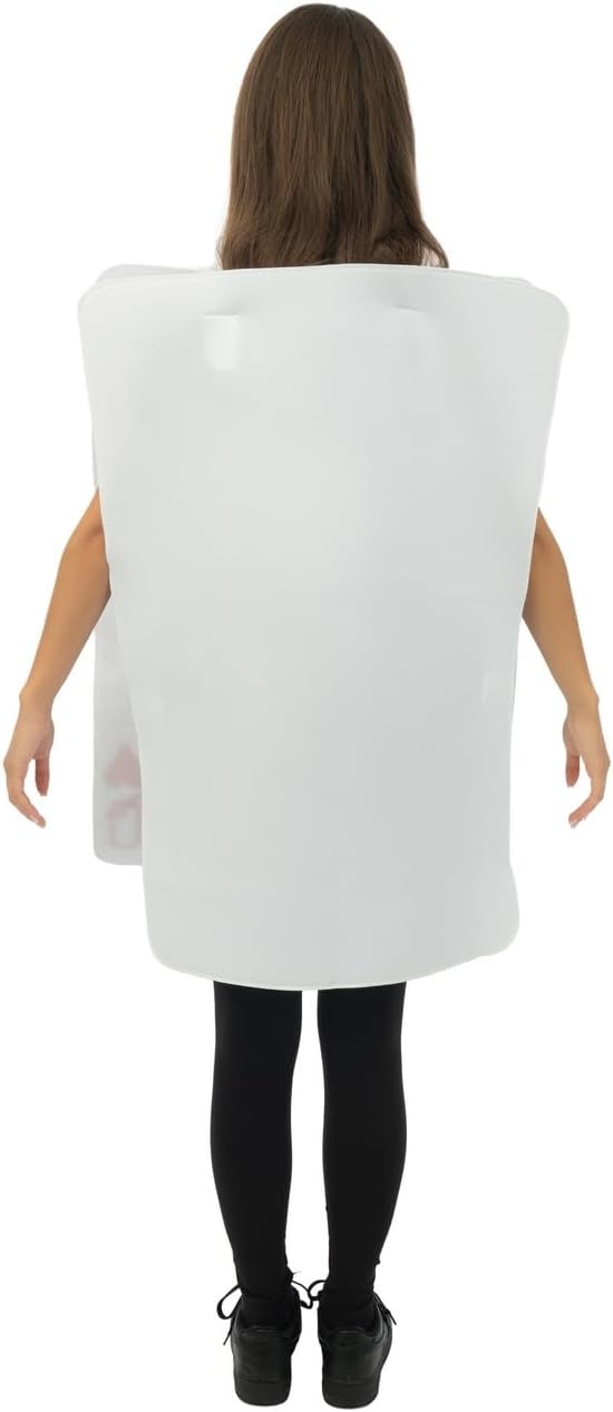 PtitClown - Costume Carte Reine de Cœur Adulte Taille Unique Taille Unique - Blanc