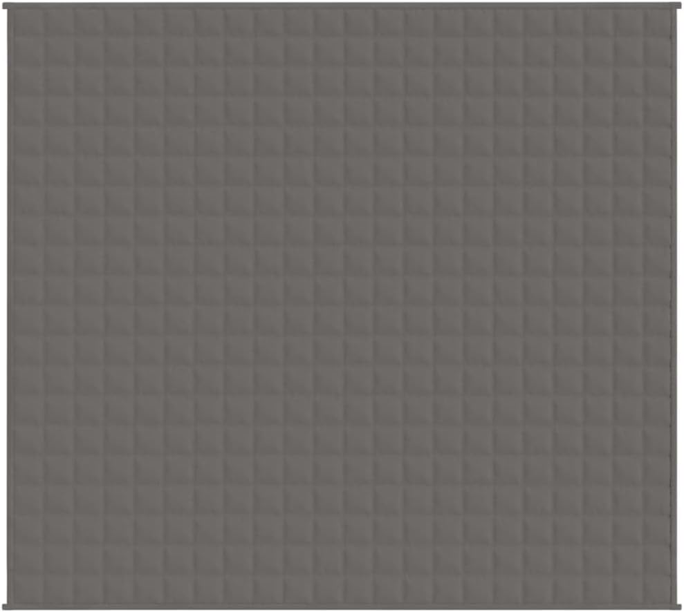 Brokky Gewichtsdecke Grau 200x230 cm 9 kg Stoff Entspannungsdecke Schwere Decke zum Schlafen Erwachs
