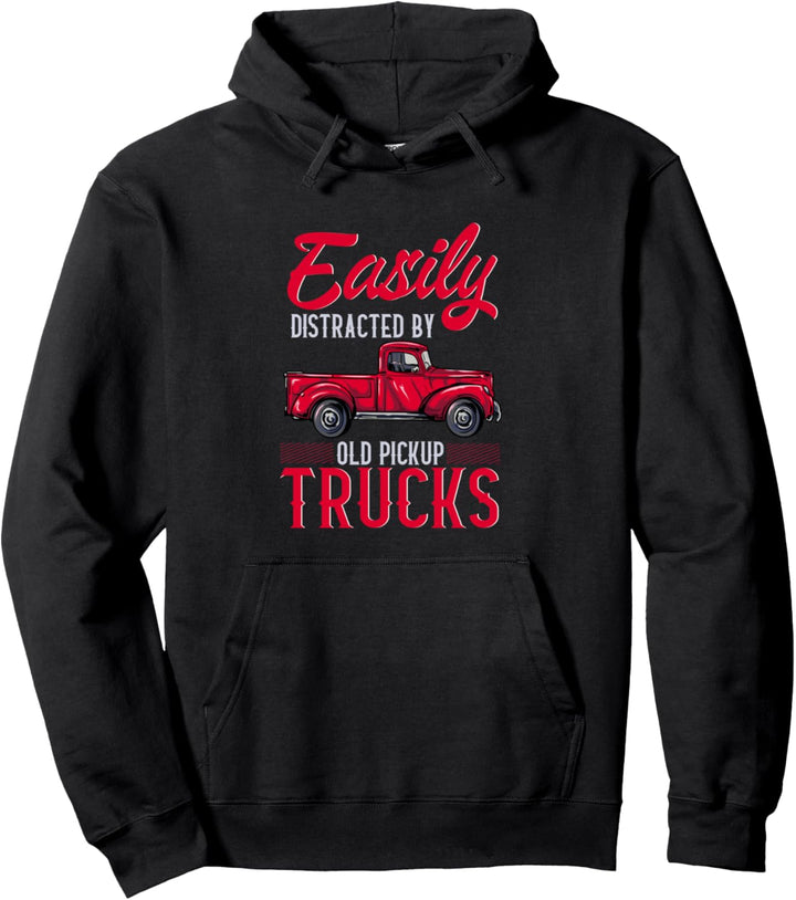 Leicht abgelenkt durch alte Pickup-Trucks für Papa Pullover Hoodie
