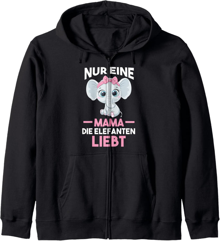 Mama Mutter Muttertag Elefantmama Elefant Kapuzenjacke