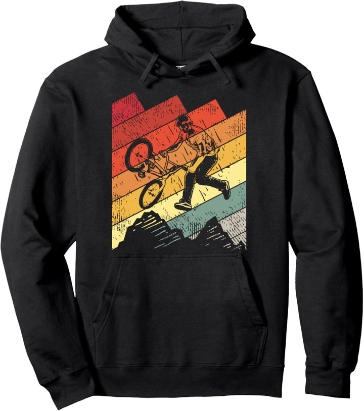 Vintage BMX Rad Fahrer Freestyle Stunt Biker Pullover Hoodie